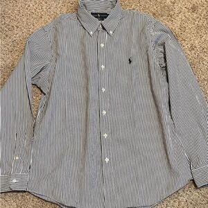 Polo Ralph Lauren Black and White Striped Shirt
